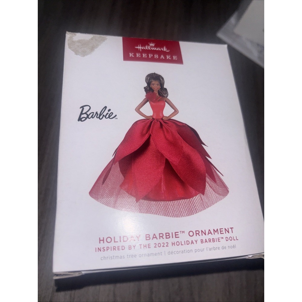 Hallmark Keepsake Holiday Barbie Doll 2022 Christmas Tree Ornament Holiday Dรฉcor
